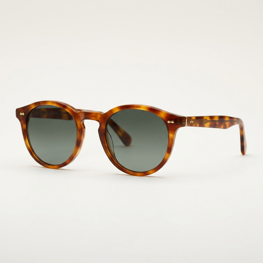 The Bloomsbury keyhole round sunglasses on white