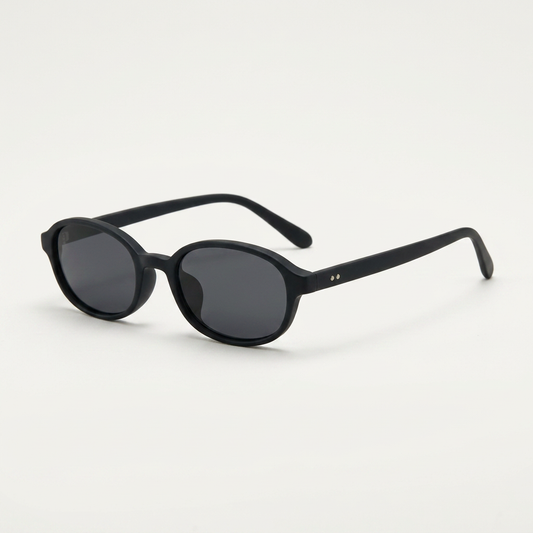 The Marylebone oval polarised sunglasses on white